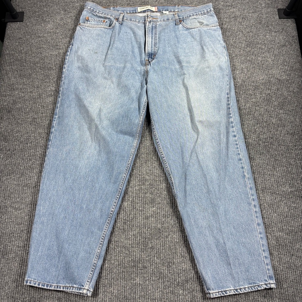 Levi's‎ 560 Comfort Fit Jeans Men W44 L32 Light Wash Blue Denim Tapered Leg
